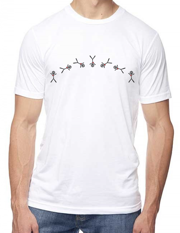 Cartwheel Printed on Hemp/Organic Cotton Tee