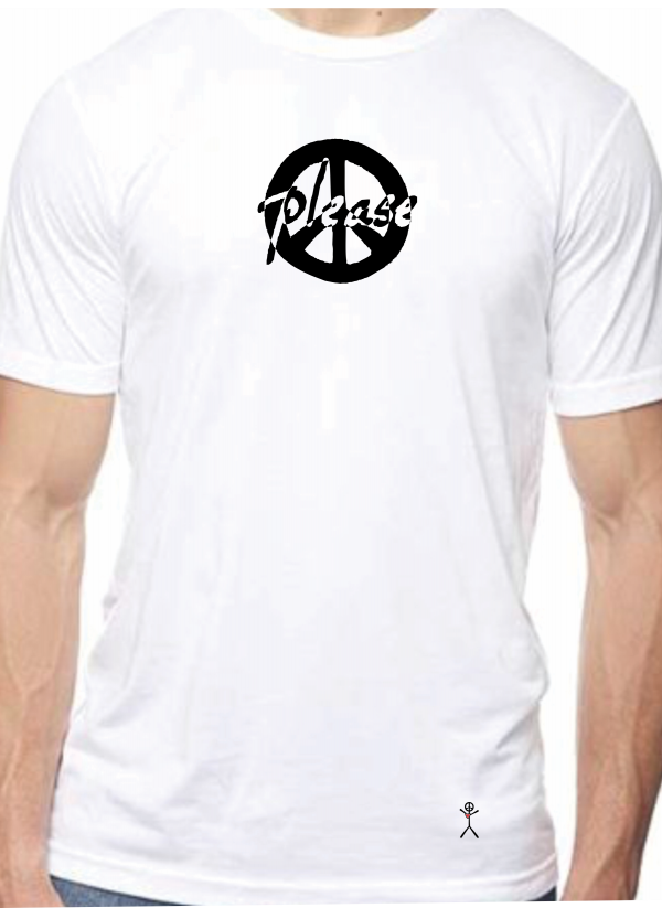 Peace Please on Front Hemp/Organic Cotton Crew