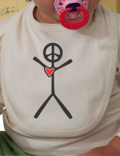 4" Sticknik on Bib