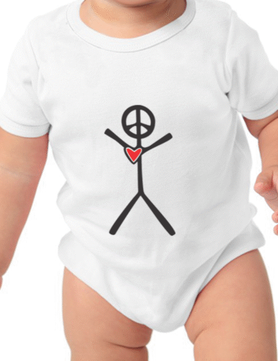 7" Stick on onsie