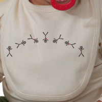 peacenik cartwheeling bib