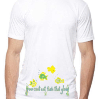Fish Glow on Bottom Front of Hemp/Organic Cotton Crew