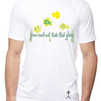 Fish Glow on Front of Hemp/Organic Cotton Crew
