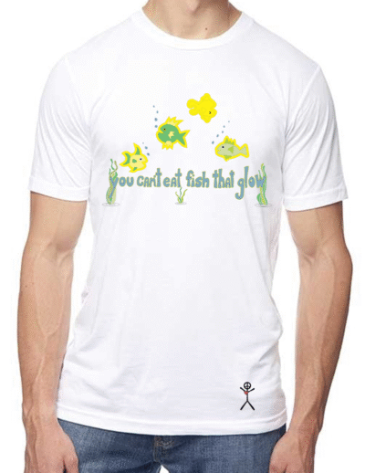 Fish Glow on Front of Hemp/Organic Cotton Crew
