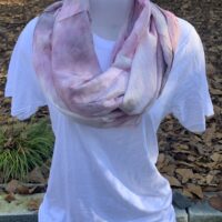 habotai scarf | cochineal + indigo
