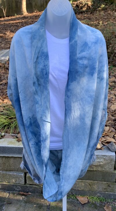 habotai infinity scarf | pine + indigo