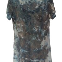 Bamboo Scoop neck Indigo, iron and bleach
