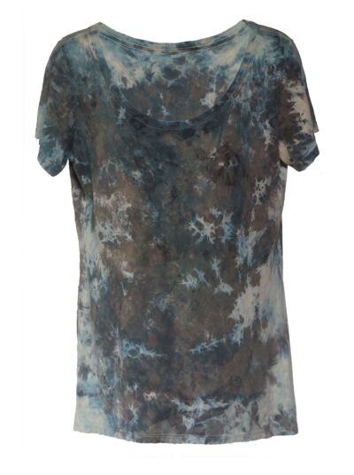 Bamboo Scoop neck Indigo, iron and bleach