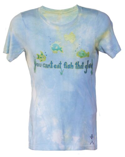 Fishglow on dyed hemp crew